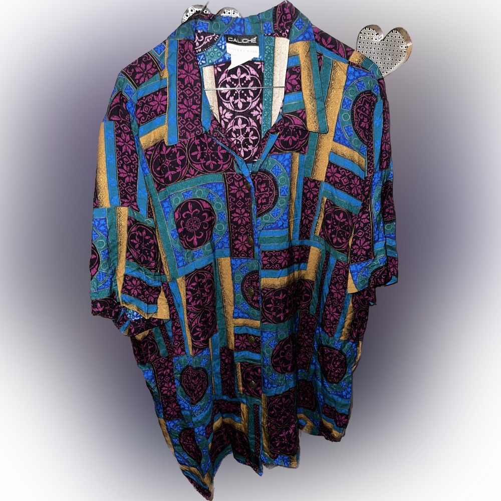 Vintage Caliche Collection plus size button down